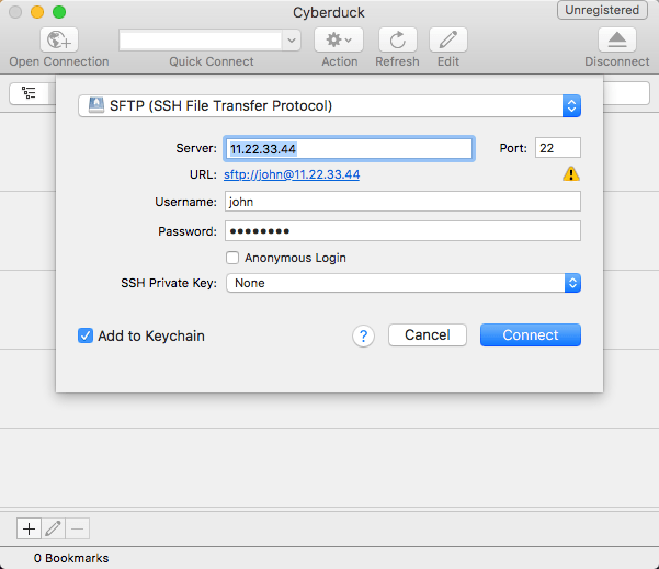 remove password for ssh login into mac